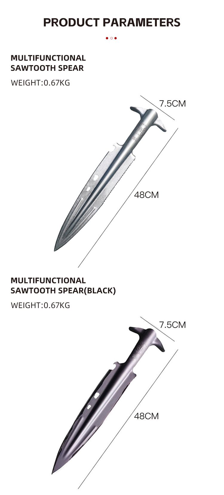 Factory Direct Custom Tools Steel Spear Metal sharp harpoon Camping Spear supplier