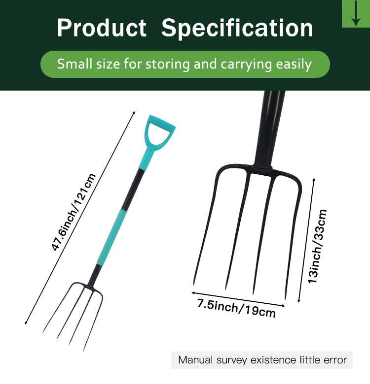 High Quality Hand Digging Tools Farming Garden Steel Fork with Handle supplier