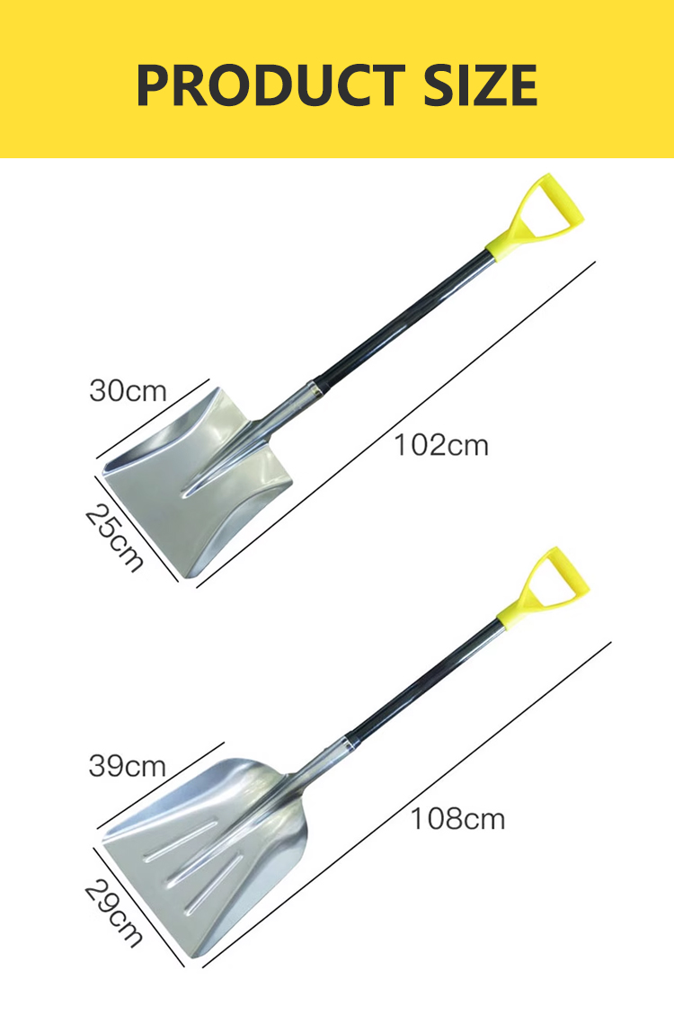 Wholesale Farm Tools Aluminum Spade Garden Snow Shovel for Winter factory