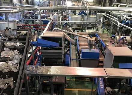 MT-4000 PET Recycling Washing Line di Korea