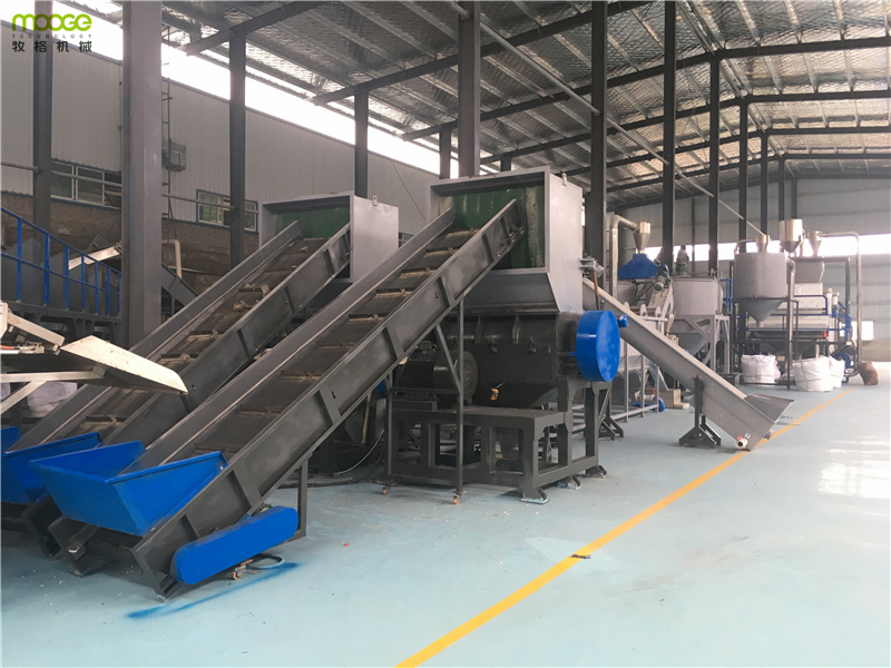 Waste Plastic PET Bottle Recycling Washing Line / Dirty Flakes Production Line for Recycling Factory supplier