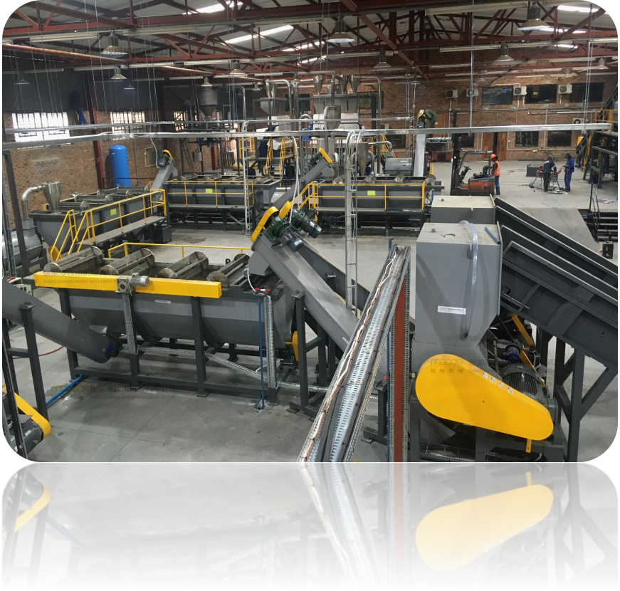 Waste Plastic PET Bottle Recycling Washing Line / Dirty Flakes Production Line for Recycling Factory details
