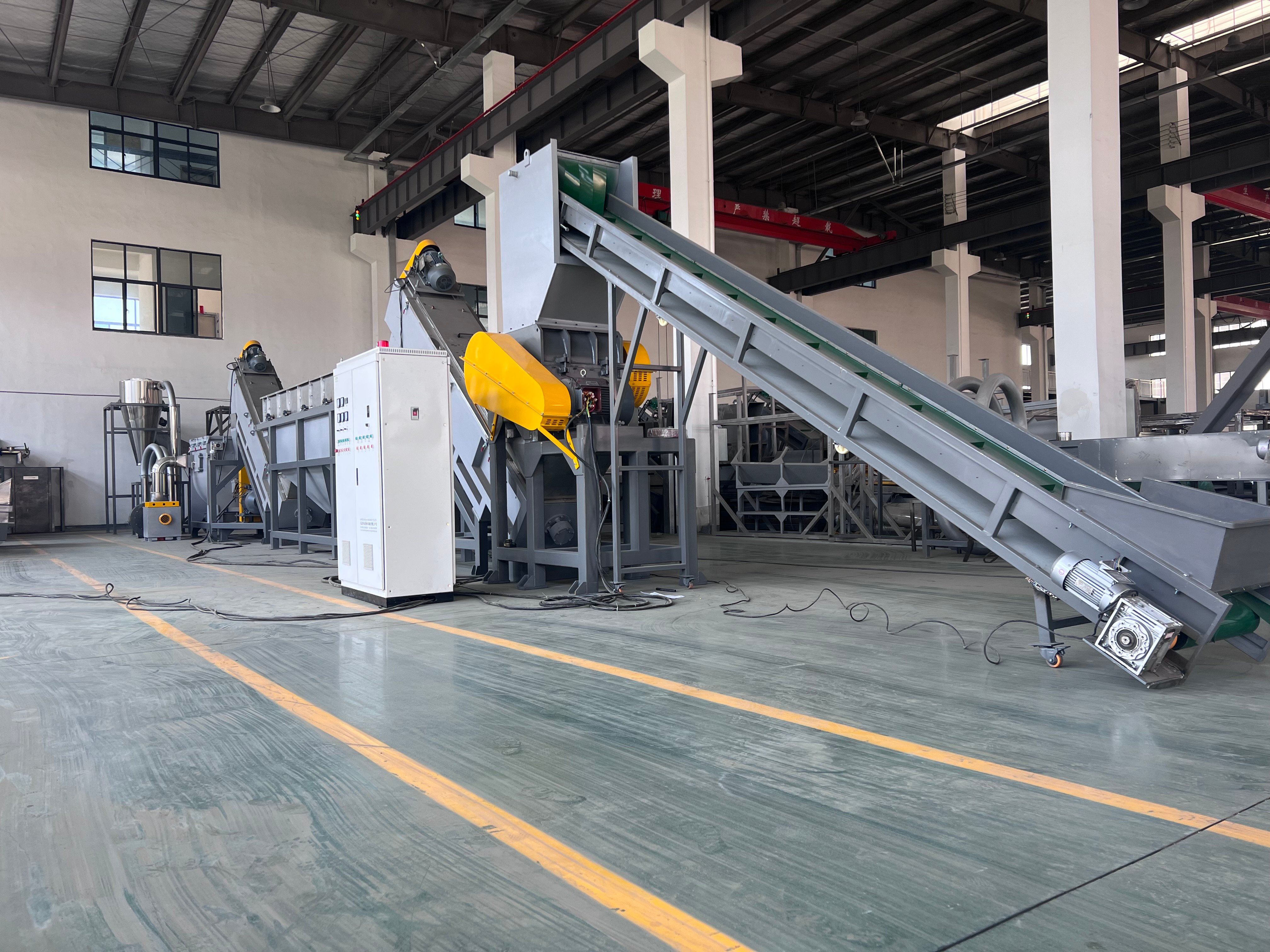 Fully Automatic PP PE Waste Plastic Film Washing Line and Crush Machine supplier