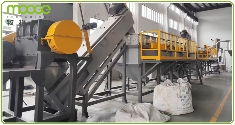 Waste Pe Ldpe Plastic Film Pp Jumbo Woven Bag Crushing Washing Line factory