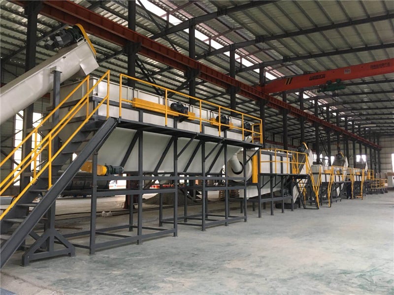 Fully Automatic PP PE Waste Plastic Film Washing Line and Crush Machine factory