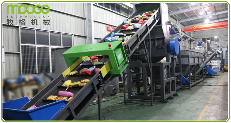 Hdpe Pp Ps Bottle Washing Rigid Pe Plastic Recycling Machine factory