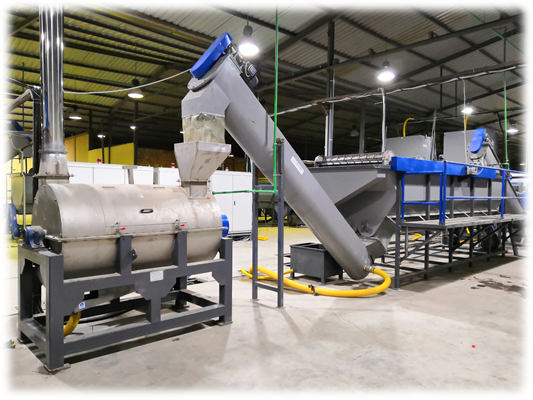 Recycled Plastic PET Bottle Crushing Line supplier