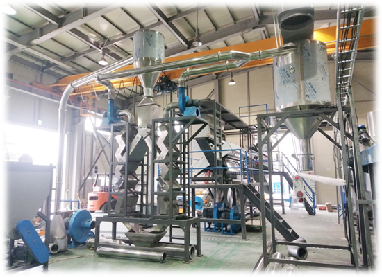 Recycled Plastic PET Bottle Crushing Line factory