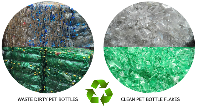 Recycled Plastic PET Bottle Crushing Line supplier