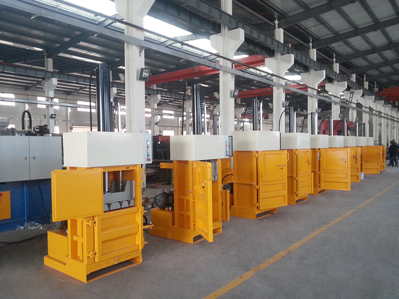 Vertical Hydraulic Cardboard Box Baling Press Waste Paper Baler Machine manufacture