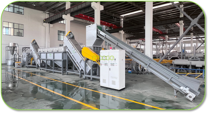 Fully Automatic PP PE Waste Plastic Film Washing Line and Crush Machine factory