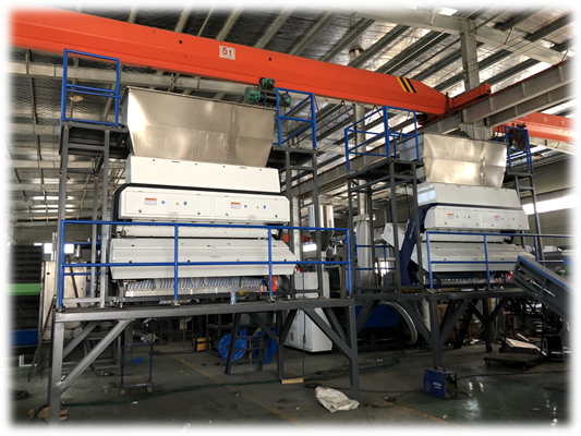 Recycled Plastic PET Bottle Crushing Line factory