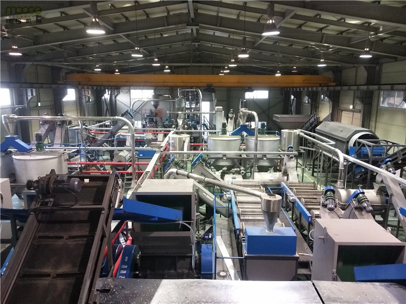 Waste Plastic PET Bottle Recycling Washing Line / Dirty Flakes Production Line for Recycling Factory details