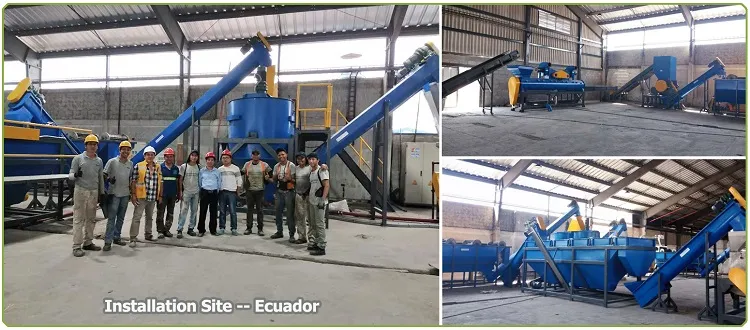 Scrap Juice Bottle PET Washing Machine Plastic Bottle Recycling Line factory
