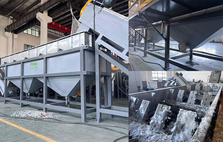 Fully Automatic PP PE Waste Plastic Film Washing Line and Crush Machine factory
