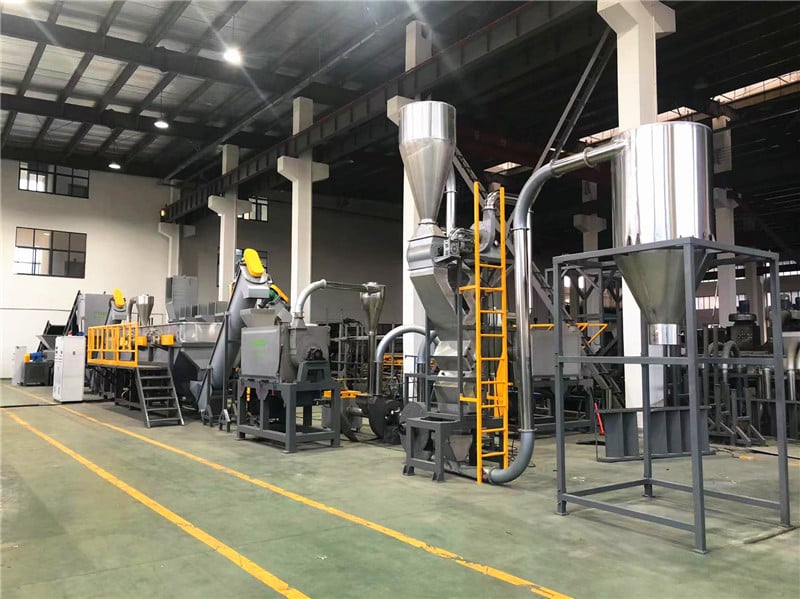 Waste Plastic PP PE HDPE Bottle Hollow Container Recycling Machine Plant supplier