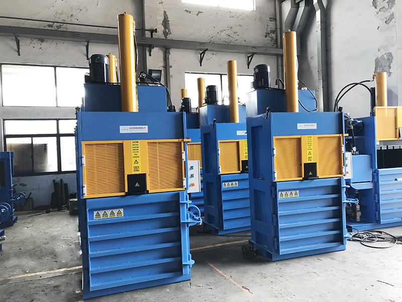 Vertical Hydraulic Cardboard Box Baling Press Waste Paper Baler Machine manufacture