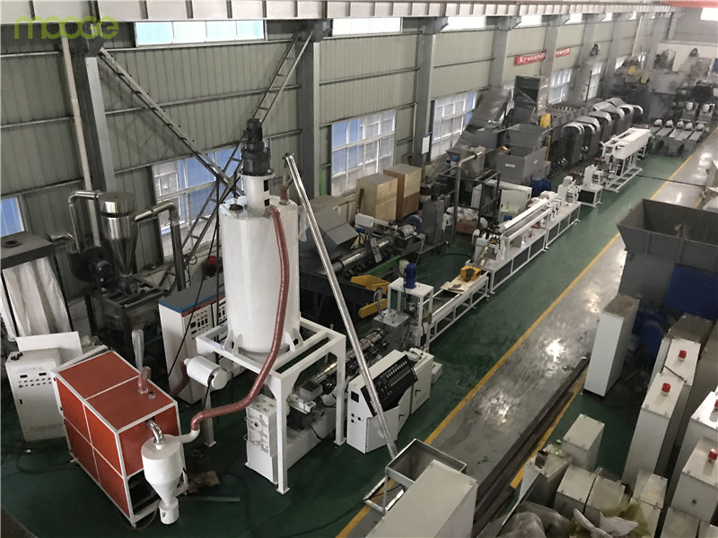 Plastic PET Recycling Plant PET Strap Making Machine / PET Package Strap Band Extrusion Line factory