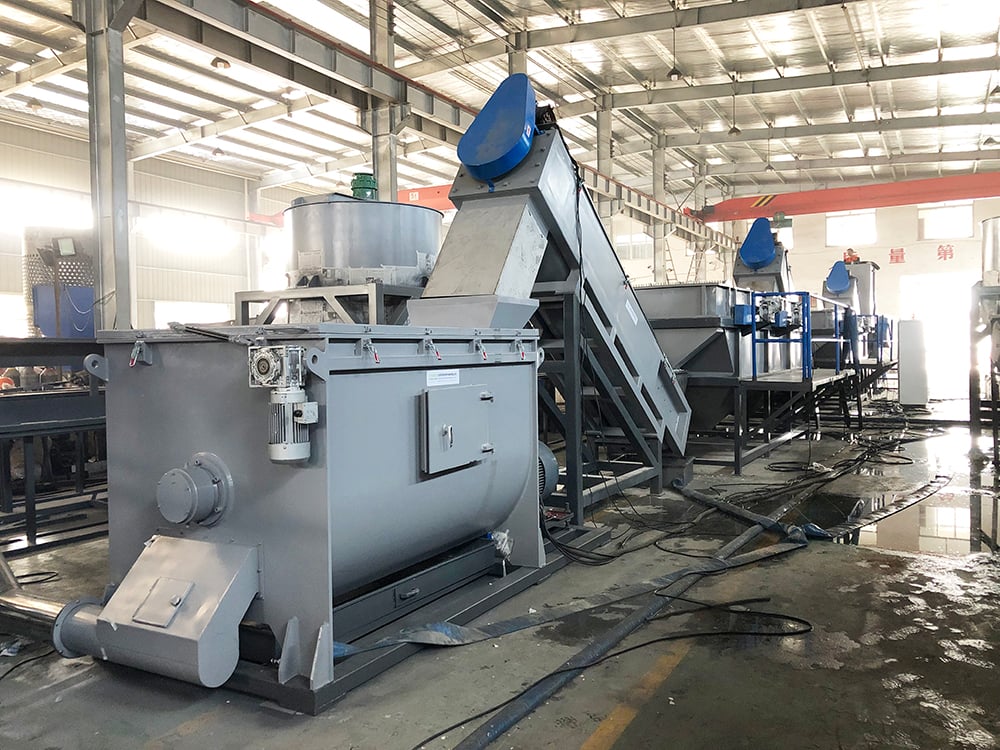Saving Labor Cost and Energy Film / Raffia Bags Recycling Machine / PP PE Plastic Recycling Machine manufacture