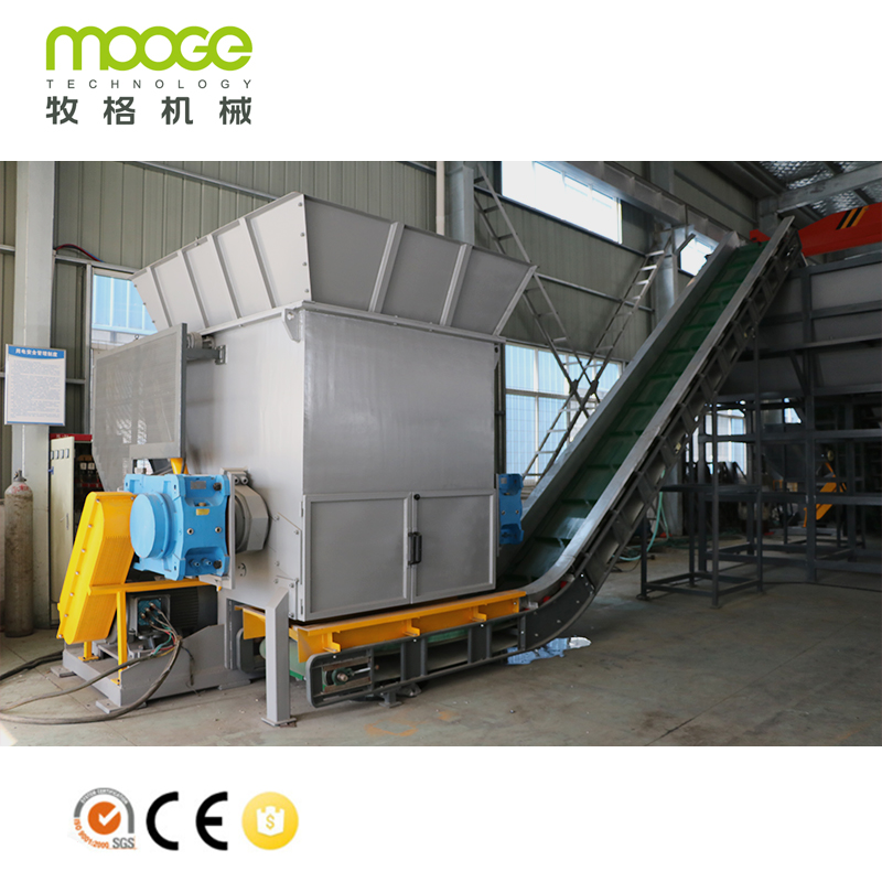 Plastic Lump Bottle Drum Barrel Pallet Block Film Bags Waste Plastic Single Shaft Shredding Shredder Plastic factory