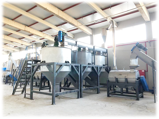 Recycled Plastic PET Bottle Crushing Line factory