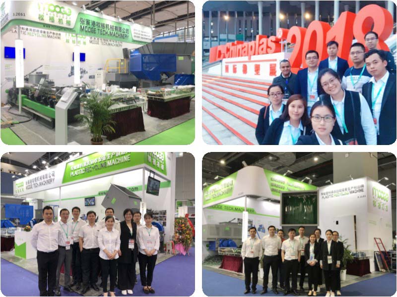 Bag Washing Recycling Line PP Non Woven Fabric / Plastic Manufacturing Plant Ordinary Product 300 - 1500 Customized MOOGE TECH factory