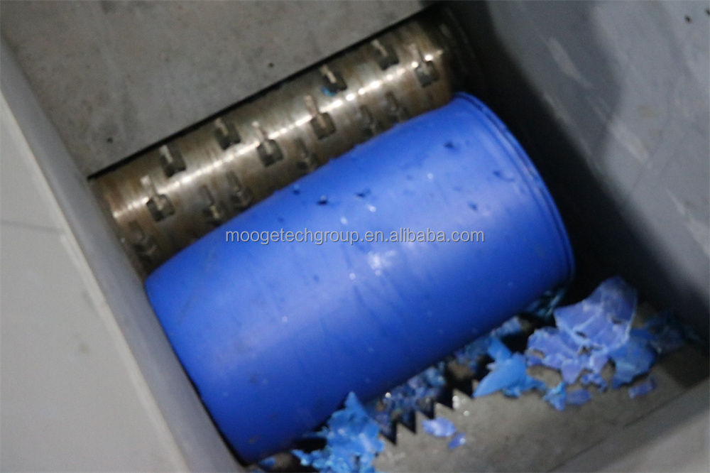 Plastic Lump Bottle Drum Barrel Pallet Block Film Bags Waste Plastic Single Shaft Shredding Shredder Plastic factory