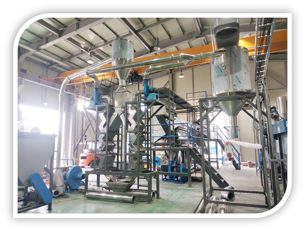 Waste Plastic PET Bottle Recycling Washing Line / Dirty Flakes Production Line for Recycling Factory details