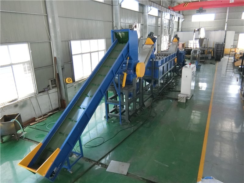 Fully Automatic PP PE Waste Plastic Film Washing Line and Crush Machine supplier