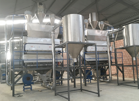 Waste Plastic PET Bottle Scrap Crushing Washing Drying Recycling Line details