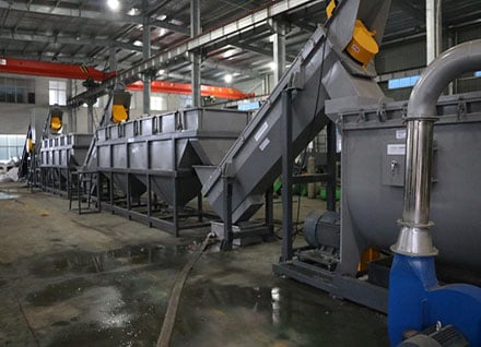 ME-1000 PP PE Film Recycling Washing Line di Rusia
