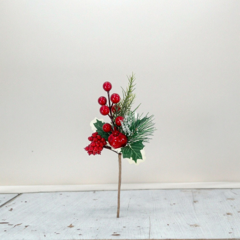 2025 New Arrival 24cm Christmas Tree Decor Picks with Berry Xmas Ornaments on Sale for Holiday Home Decorations details