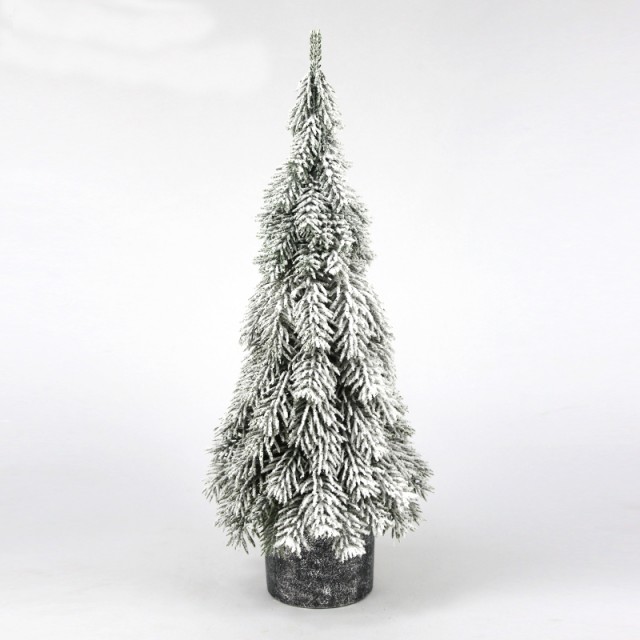 Luxury 18*18*52cm PE Christmas Tree for Home Wedding & Party Decorations Heavy Snow Flocked Factory Wholesale supplier