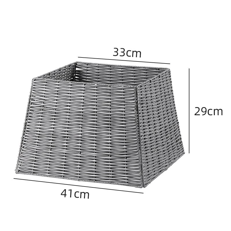 Wholesale Woven Rattan Christmas Tree Decoration Elegant Fence Xmas Tree Skirt Christmas Tree Ornament Base manufacture