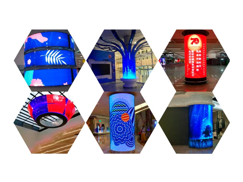 6 Indoor Cylindrical LED Screen supplier