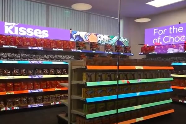 LED-Regal-Anzeige, Beleuchtete Barregale