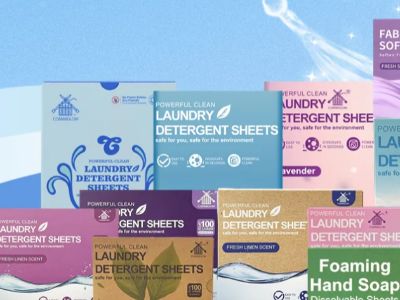 Ingredients of Plant Based Forest Scent Laundry Detergent Sheets