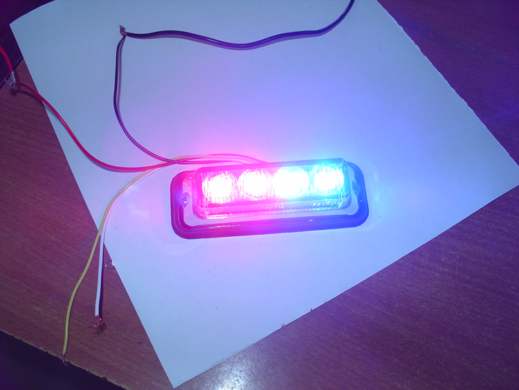 LIYI Wholesale Portable Bolt Mounted Car Interior 12V LED Dash Strobe Lights factory