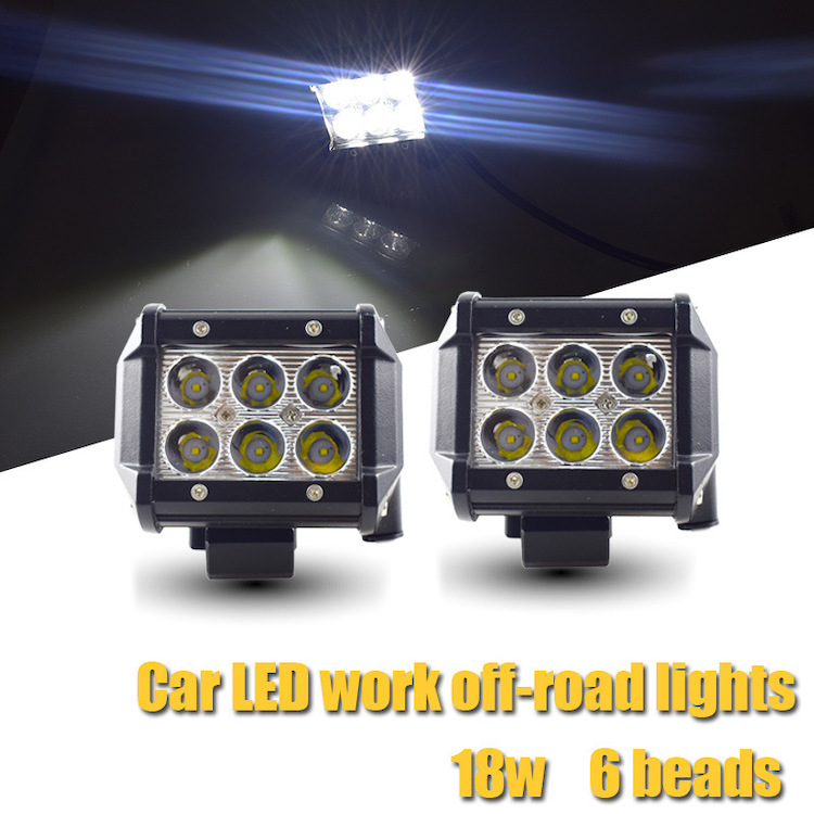 LYAF 18W 6LED IP67 High Brightness Lights Good Heat Dissipation Car LED Work Off Road Light Bar factory