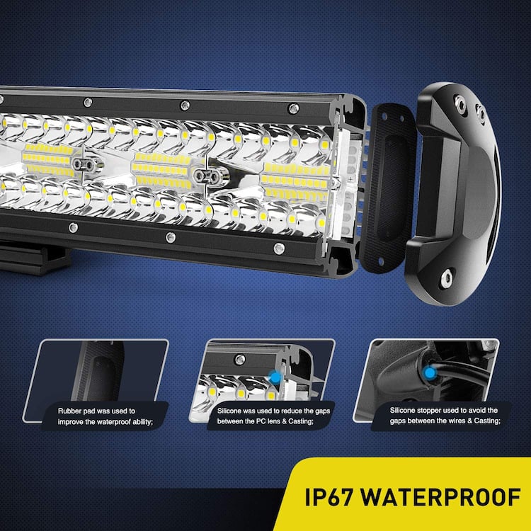 LYAF 420W Heat Dissipation Brightness Dimension Adjustable Durable LED Light Bar details