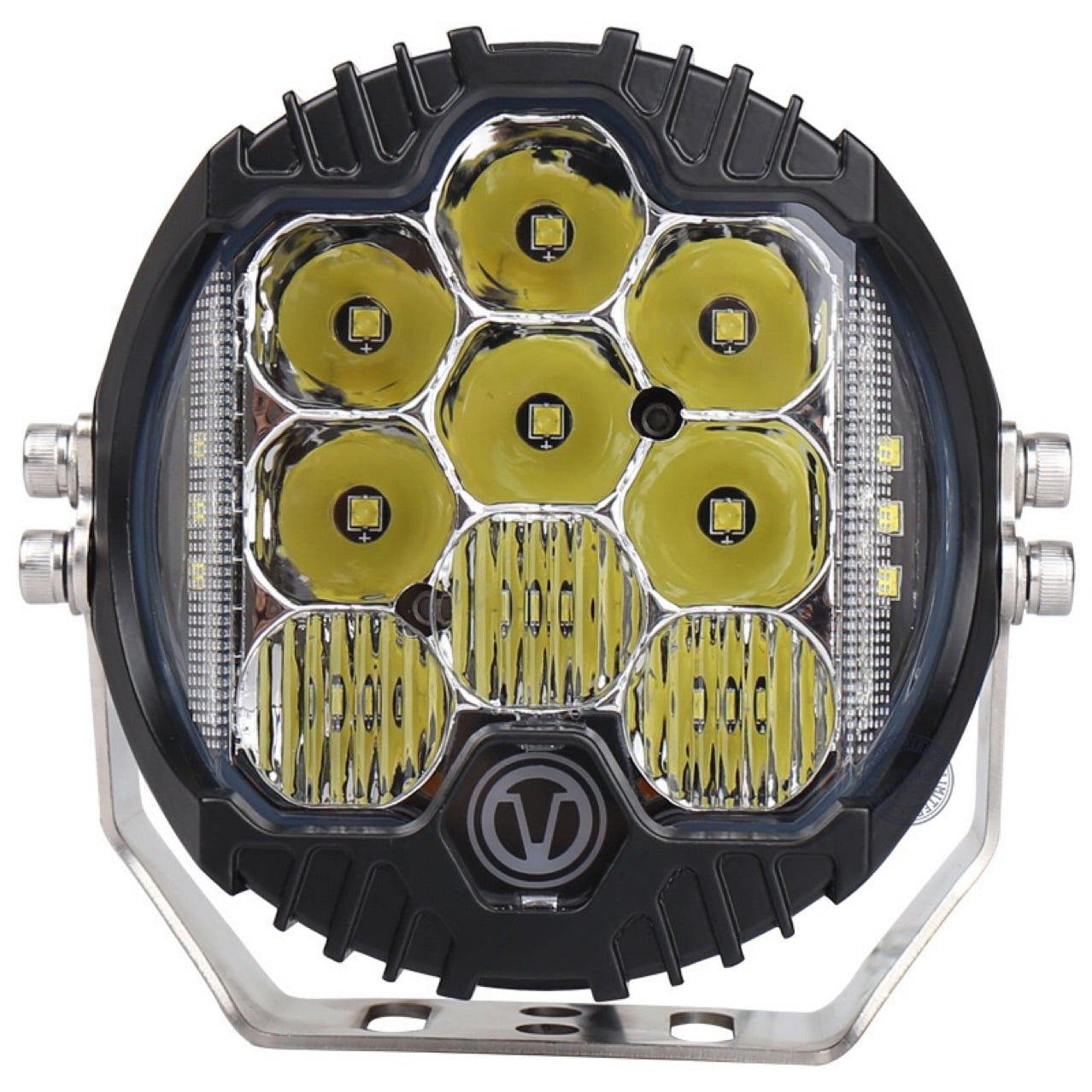 LYAF 5 Inch 50W IP67 Amber Yellow LED Work Light Bar Side Off Road Driving Light Spot Flood Combo Driving Lamp factory