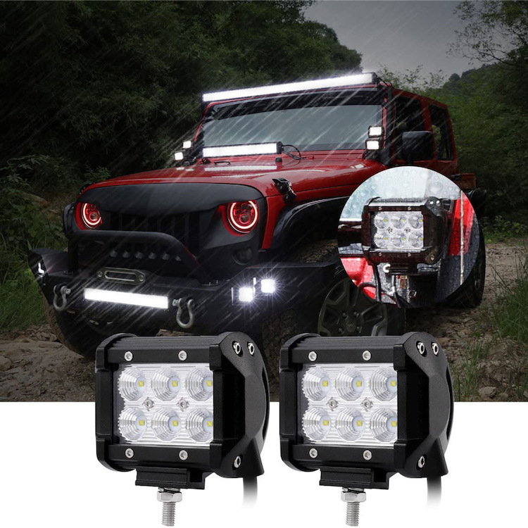 LYAF 18W 6LED IP67 High Brightness Lights Good Heat Dissipation Car LED Work Off Road Light Bar details