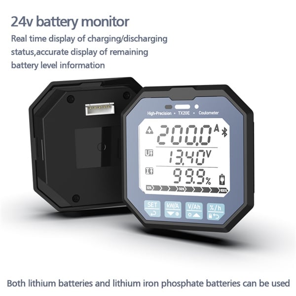 Seguridad del Monitor de Batería de 24v