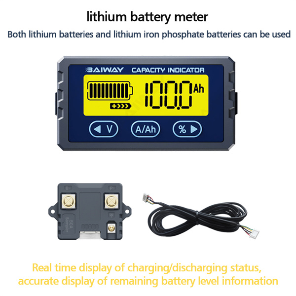 Easily determine when to recharge your lithium battery