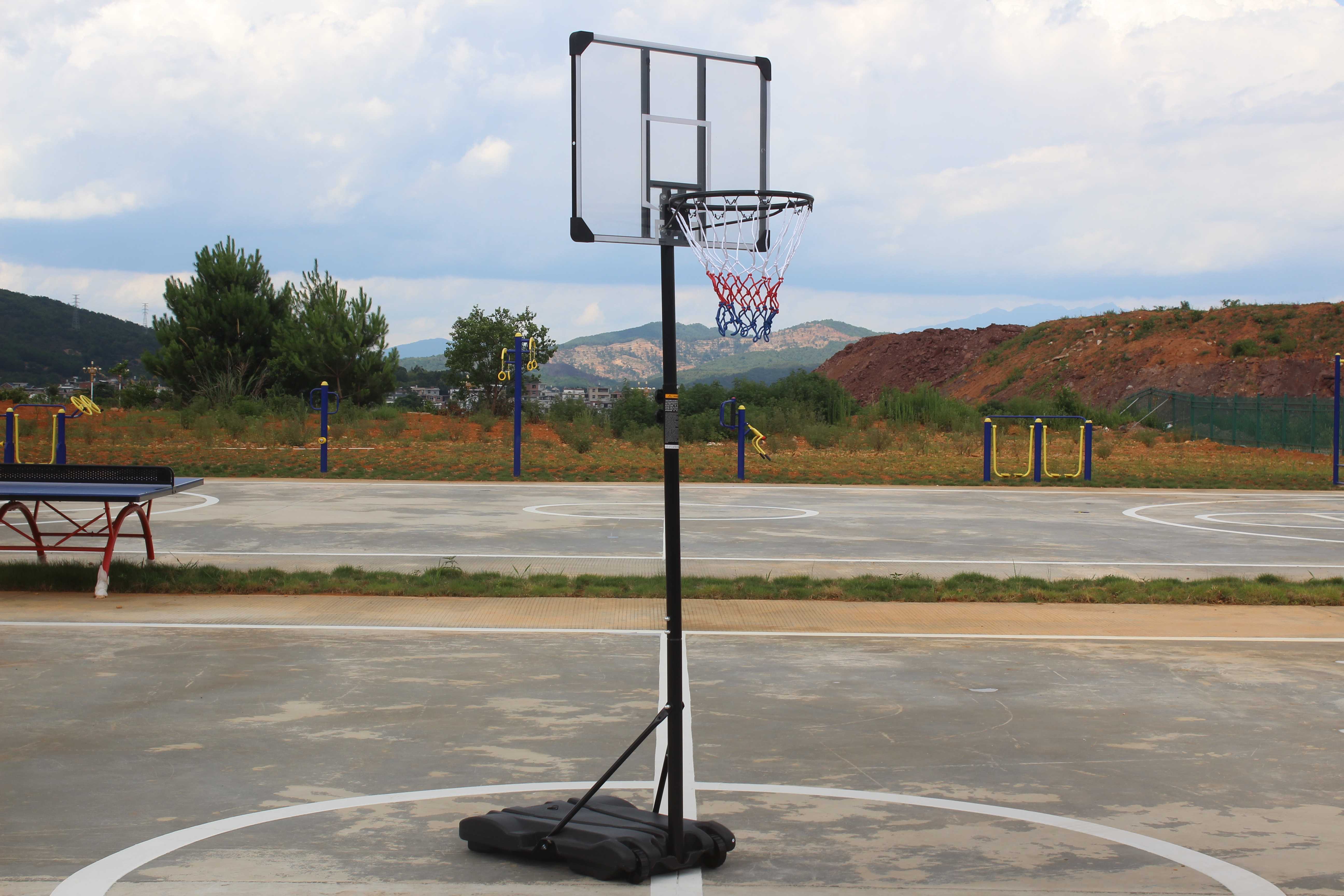 Portable Basketball Hoop & Goal Basketball System Stand Height Adjustable with 44 Inch Backboard, Wheels Basketball Equipment factory