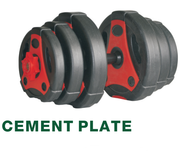 IUNNDS Wholesale Price Competitive Colorful Rubber Cement Dumbbell Piece Bumper Plates Weight Plate factory