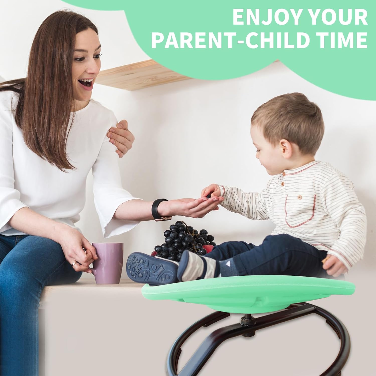 IUNNDS Sensory Chair for Kids Toddler Swivel Activity Seat Spinning Toy for Preschool Daycare Family Baby Toy supplier