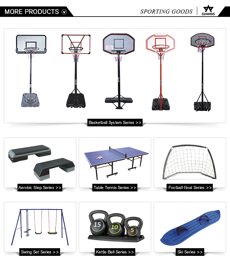IUNNDS Outdoor Adjustable Movable Portable Basketball Stand System Hoops factory