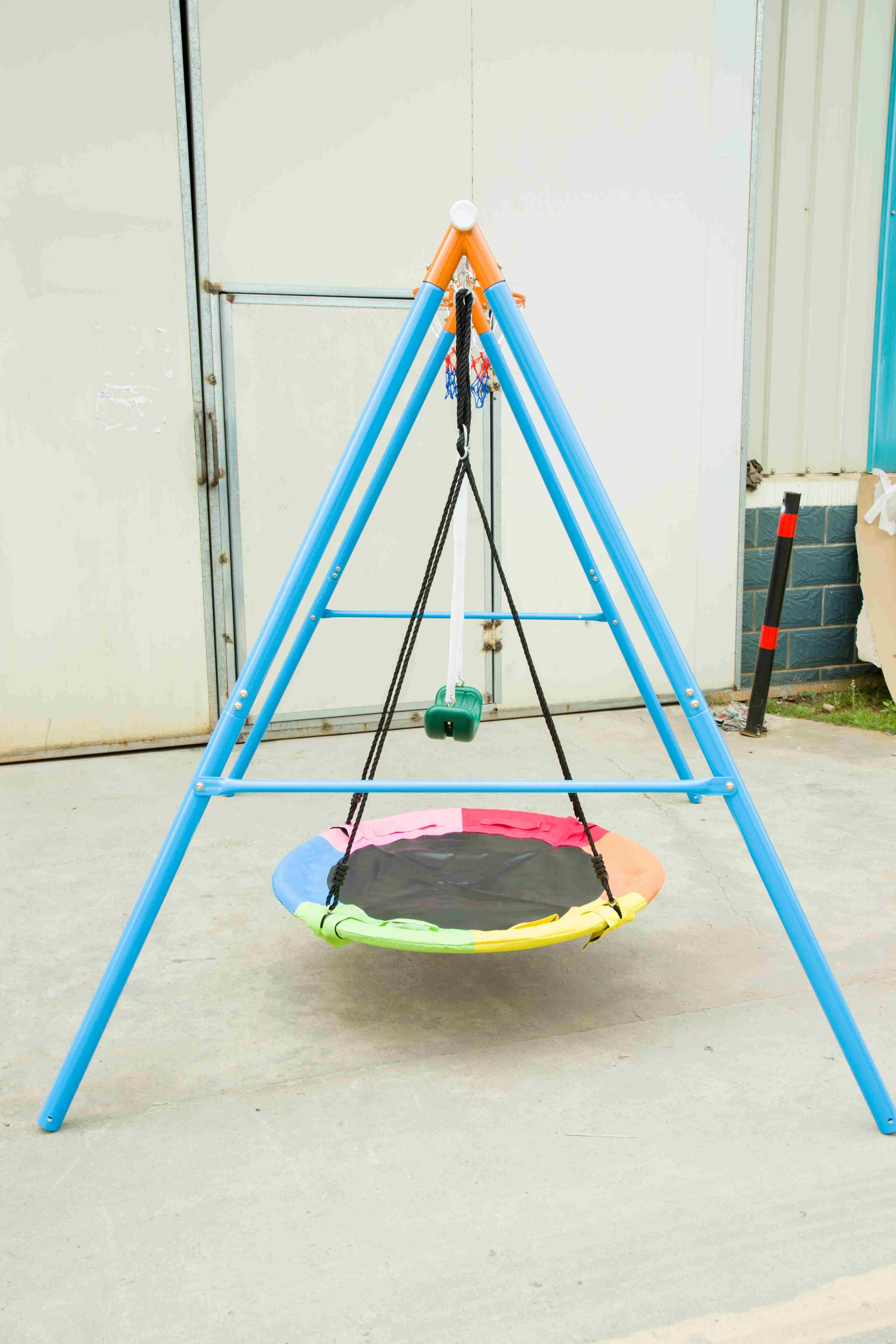 Swing Set for Backyard, 500lbs Swing Set with Heavy-Duty A-Frame Metal Outdoor Swing Stand, Tree Swing Saucer supplier