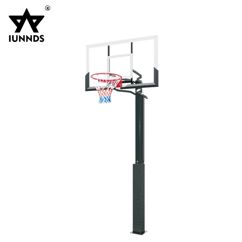 IUNNDS New Arrival In-ground Basketball Hoops Adjustable Outdoor Basketball Goals System Basketball Stands for Adults factory